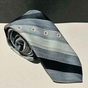 Dino Orsini Black and Gray Patternes 65” Men's Tie
